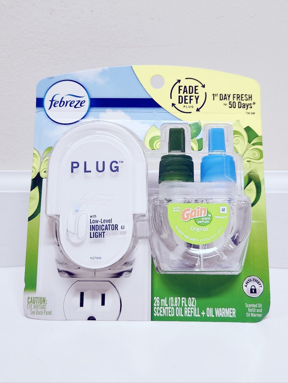 🔮3/$15 Febreze Plug Air Freshener Starter Kit Gain Original